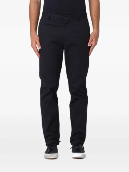 Pantaloni Armani Exchange cu autograf albastru