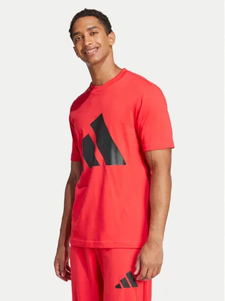 Majica Adidas Sportswear s autogramom crvena