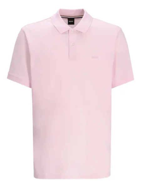 Koszulka polo Boss różowa