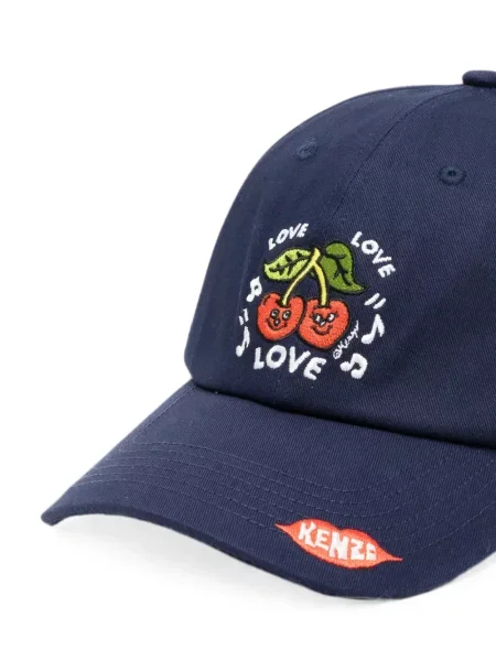 Șapcă Kenzo cu broderie albastru