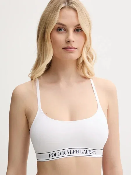 Сутиен Polo Ralph Lauren с изчистен дизайн бяло