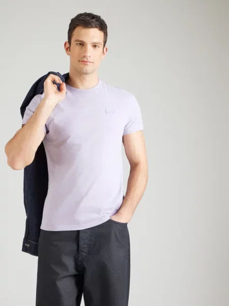 Superdry & Co Tričko Essential svetlofialová / staroružová
