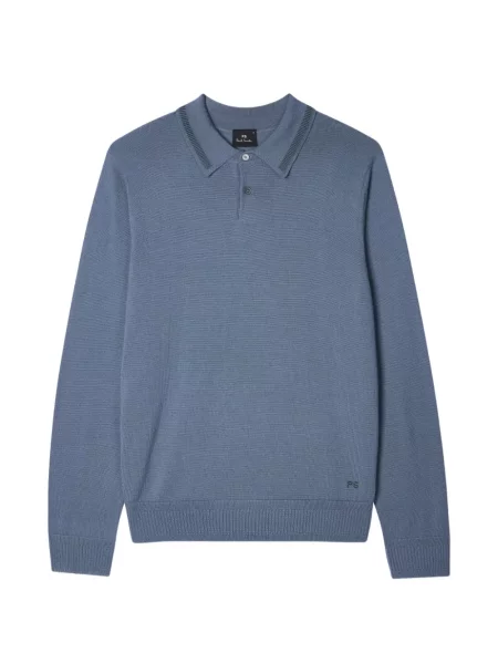 Polo Ps Paul Smith cu autograf albastru