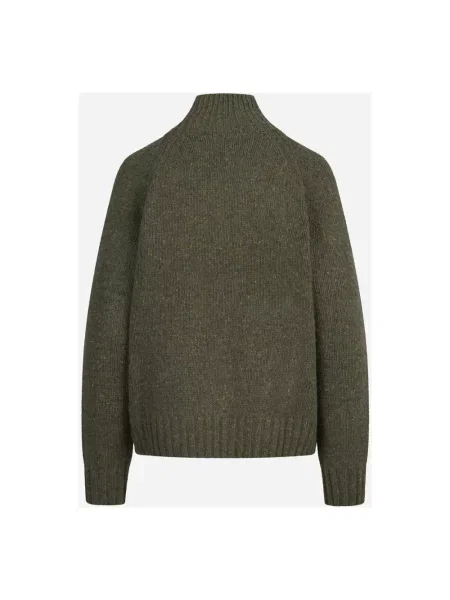 Sweter z golfem Mc2 Saint Barth zielony