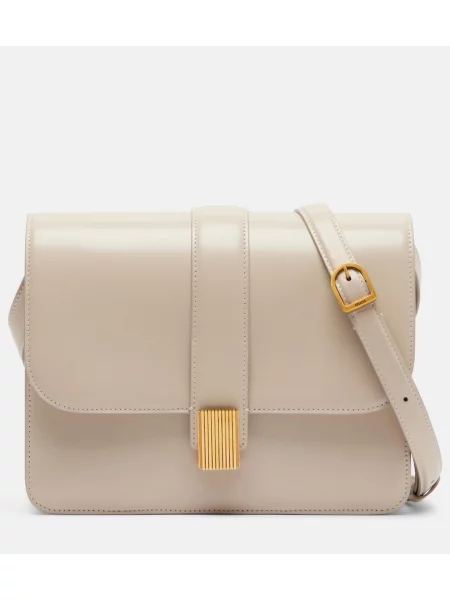 Geanta crossbody Khaite din piele alb