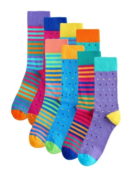 Next Nogavice turkizna / nebeško / lila / roza modra