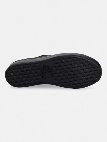 Calvin Klein VULC FLATFORM LOW CANVAS MG teniszcipő női fekete