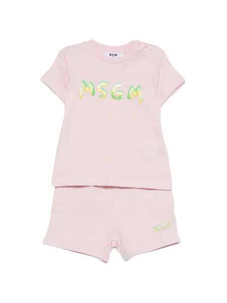 Szorty dziecięce Msgm różowe
