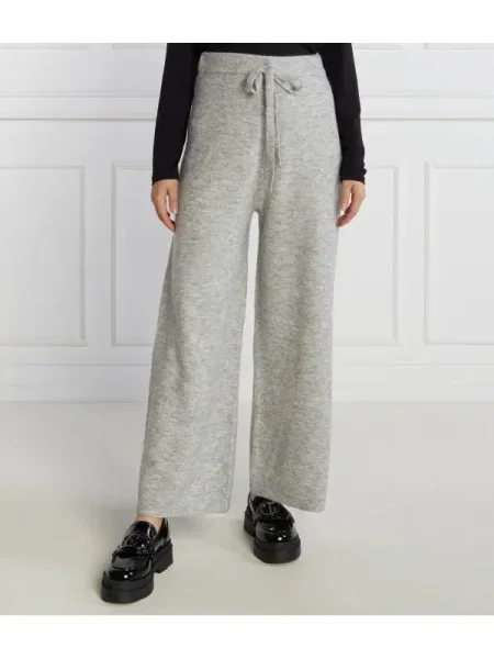 Liu Jo Rose Kötött nadrágok | flare fit gyapjú hozzáadásával szürke