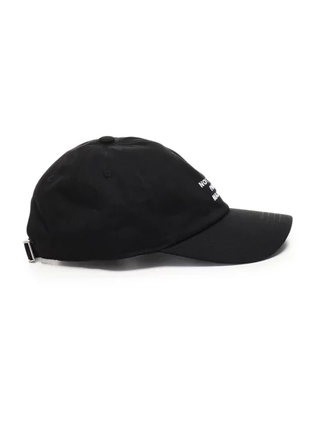 Drôle de Monsieur czapka z daszkiem La Casquette Slogan z aplikacją czarny