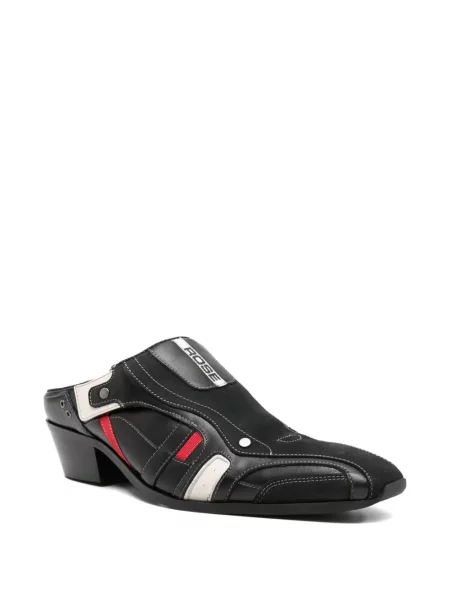 Papuci tip mules Martine Rose din piele negru