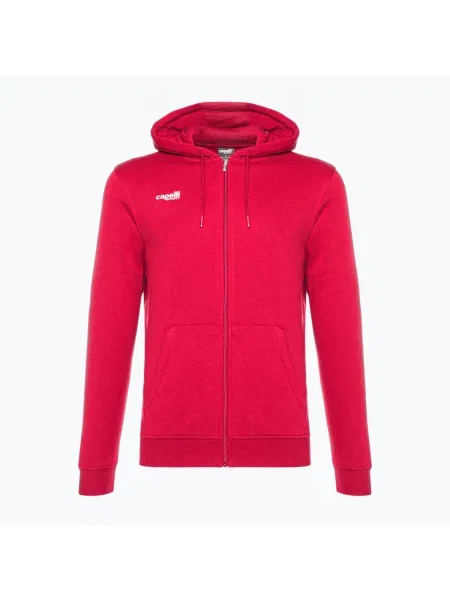 Capelli Basics pentru bărbați Capelli Basics Adult Zip Hoodie fotbal hanorac roșu