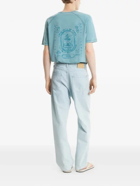 Tricou Maison Kitsune albastru