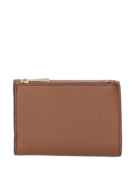 Portofel Michael Michael Kors cu volane plisat de lână negru