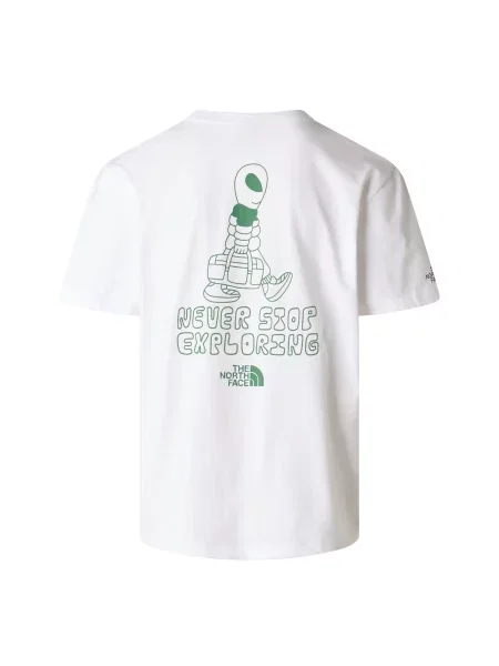 Tricou The North Face cu mâneci scurte alb