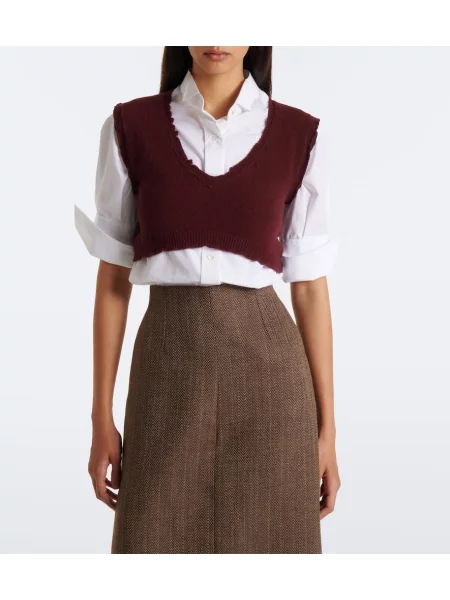 Decupat vestă Maison Margiela de lână