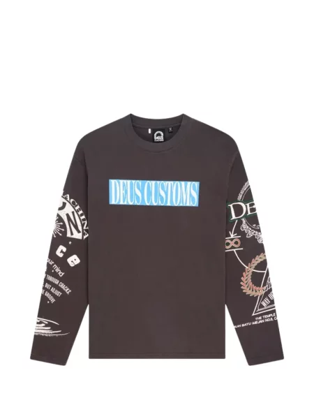 Tricou Deus Ex Machina cu imagine gri