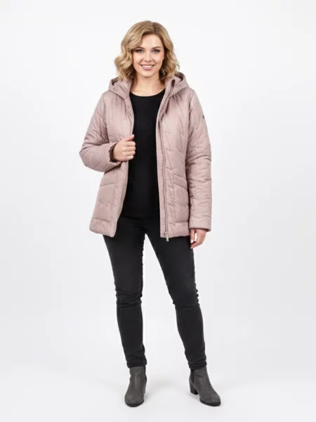 Демісезонна куртка LUMO текстиль/поліестер бежевий