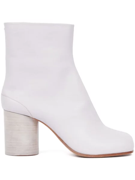 Cizme scurte Maison Margiela din piele violet