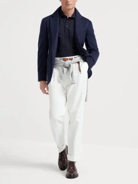 Polo Brunello Cucinelli albastru