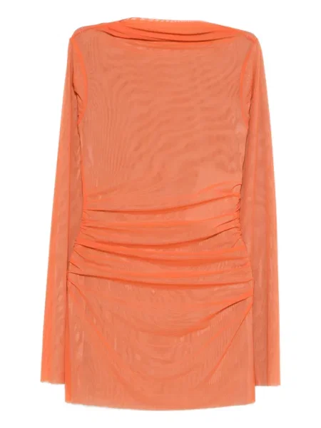 Rochie mini Sir de costum portocaliu