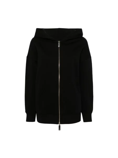 Bluza z kapturem Max Mara z kapturem czarna