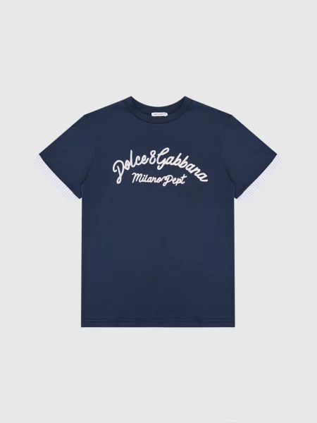 Детская футболка Dolce&gabbana синяя