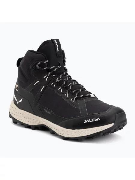 Încălțăminte de trekking pentru femei Salewa Pedroc Light Mid PTX black/oatmeal negru