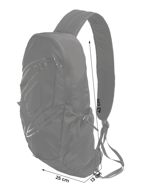 Diesel hátizsák DRAPE DRAPE SLING BAG backpack férfi kis nyomott mintás fekete