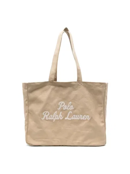 Torba Polo Ralph Lauren skórzana brązowa