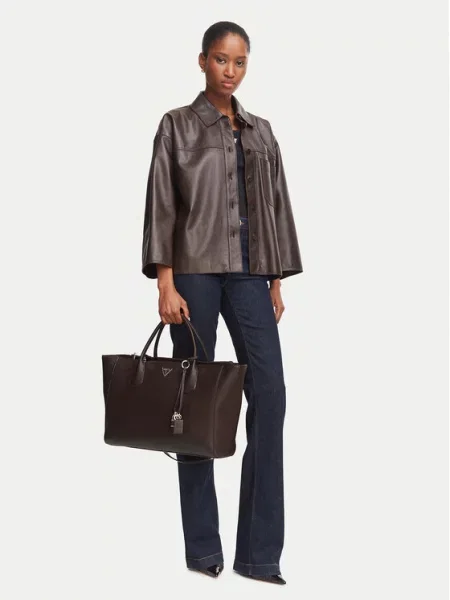 GUESS Shopper torba Marissa čokolada smeđa