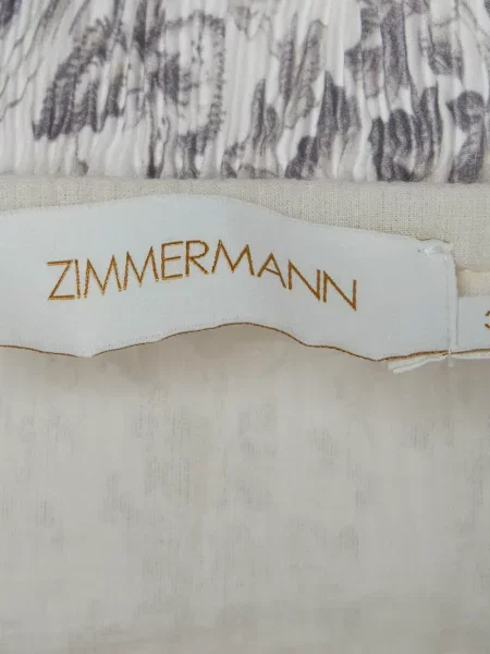 Fustă midi Zimmermann cu model floral cu imagine alb