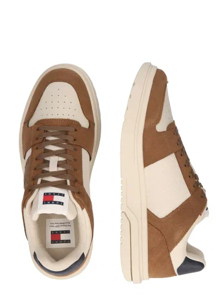 Sneakerși Tommy Jeans de lână bej