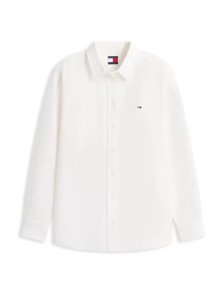 Tommy Jeans Bluză natural alb