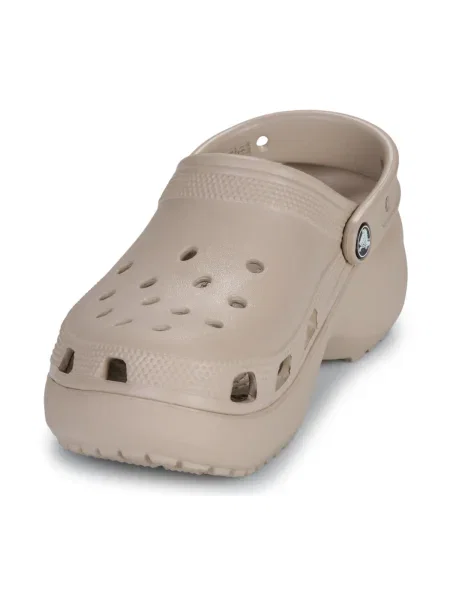 Platform talpú klasszikus félcipő Crocs bézs