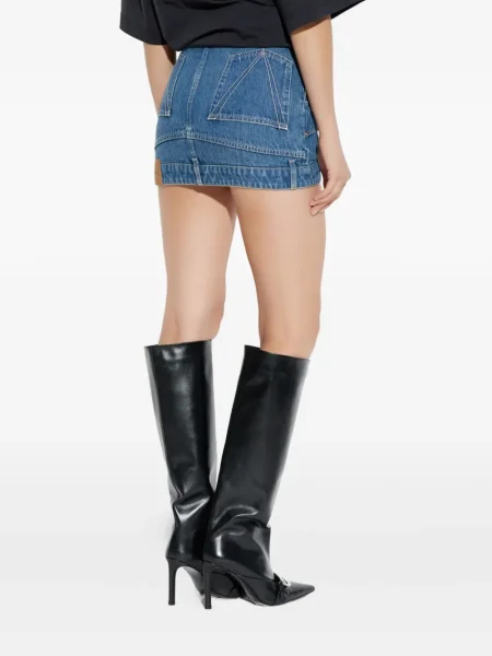 Fustă din denim Vetements albastru