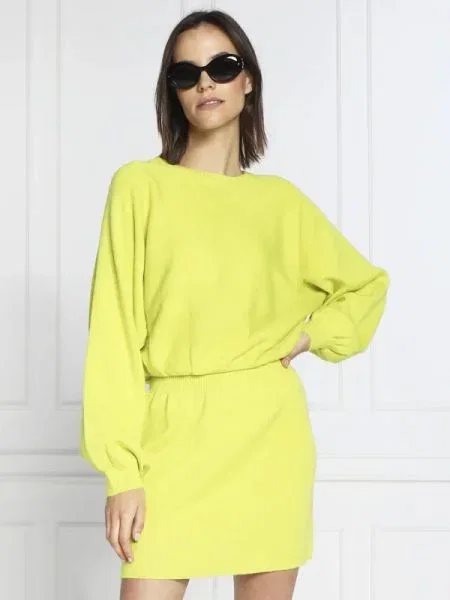 Silvian Heach Rochie cu adaos de lână verde