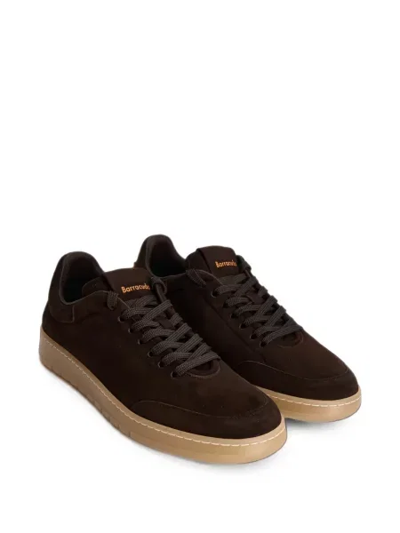 Sneakerși Barracuda din piele de căprioară maro