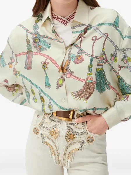 Cămașă Versace de mătase