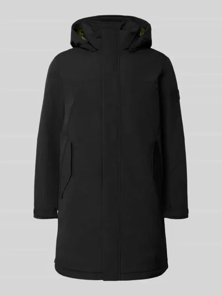 Parka o kroju regular fit z kapturem Tommy Hilfiger czarna