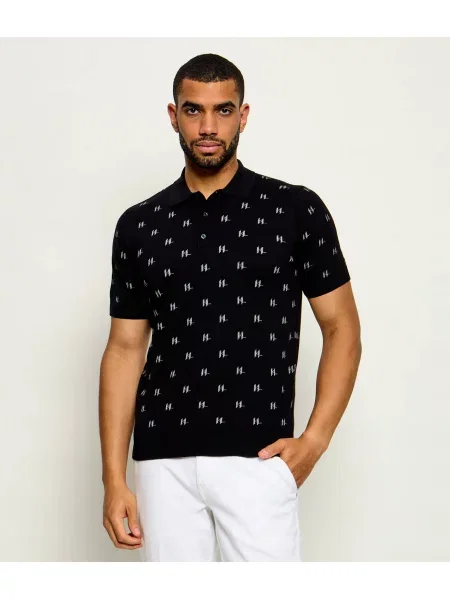 Tricou polo Karl Lagerfeld negru