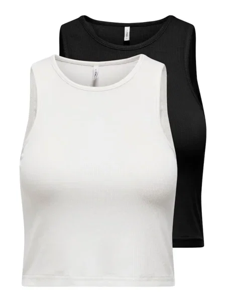 ONLY Top ONLBELIA negru alb