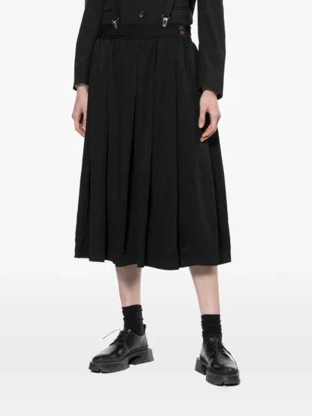Fustă midi Black Comme Des Garçons negru