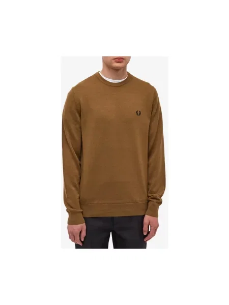 Sweter Fred Perry brązowy
