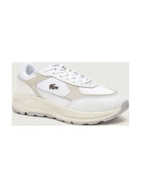 Lacoste Sneakers Run Set cu adaos de piele | piele întoarsă alb