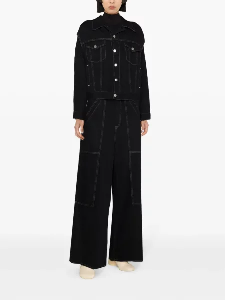 Džinsinė striukė Mm6 Maison Margiela juoda