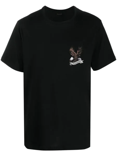 Tricou Billionaire cu decolteu rotund negru