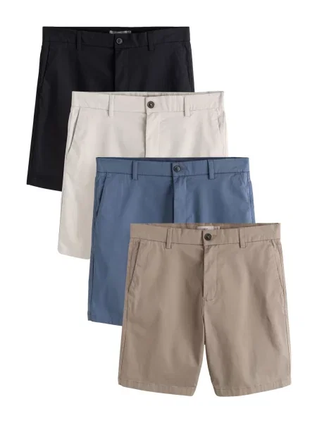Next Pantaloni eleganți albastru / maro deschis / gri deschis negru