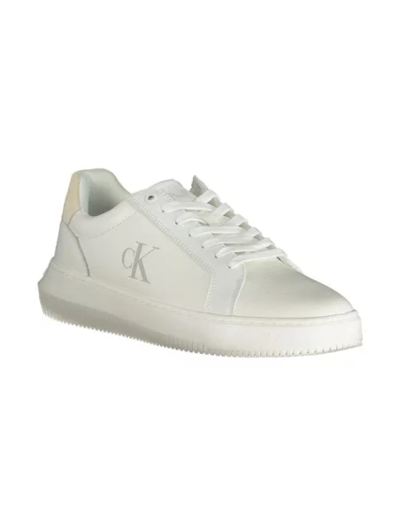 Trampki Calvin Klein Jeans skórzane chunky białe