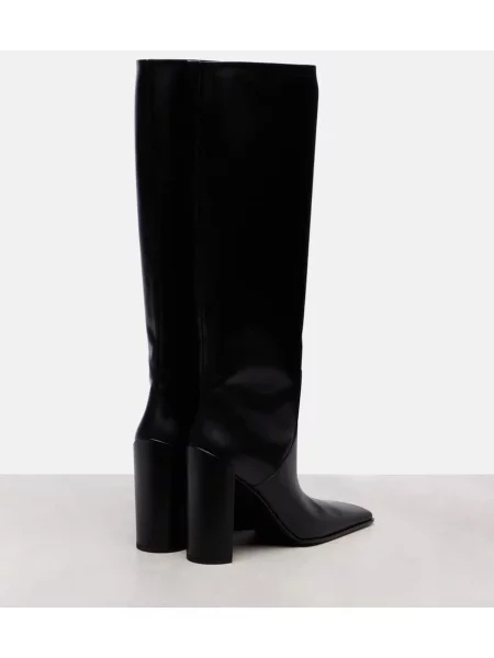 Cizme Alaïa din piele negru